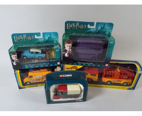 A Collection of Boxed Corgi Harry Potter, Circus, BP Wagon etc