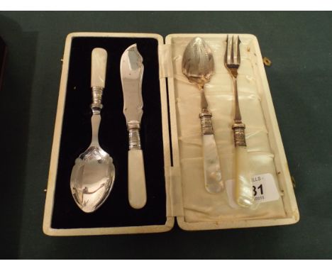 Mother of Pearl Handled Cutlery.