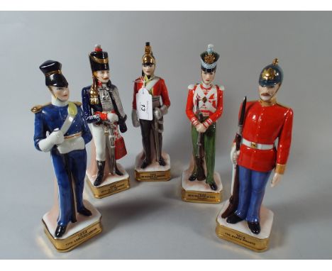 A Collection of Five Ceramic Military Figures.