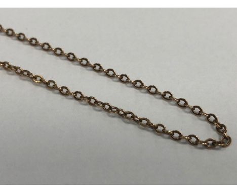 GOLD CHAIN, formed by belcher links, 55cm long, marked 583 to the clasp, 4.1g