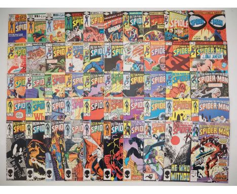 PETER PARKER: THE SPECTACULAR SPIDER-MAN #61 to 110 (50 in Lot) - (1981/1986 - MARVEL - US & UK Price Variant) - An unbroken 