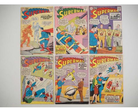 SUPERMAN #145, 149, 152, 156, 157, 162 (6 in Lot) - (1961/1963 - DC) - 10 & 12 cent issues which include the first appearance