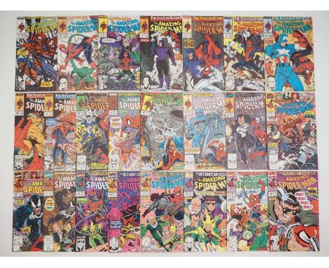 AMAZING SPIDER-MAN #317 to 339 (23 in Lot) - (1989/1990 - MARVEL) - Includes the fourth appearance of Venom, the first full a