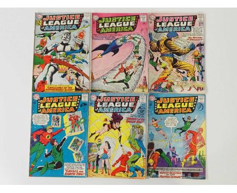 JUSTICE LEAGUE OF AMERICA #15, 17, 20, 22, 23, 24 (6 in Lot) - (1962/1963 - DC) - Includes part 2 of the classic "Crisis on E