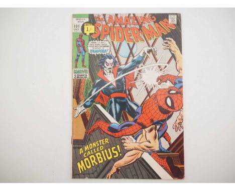 AMAZING SPIDER-MAN #101 - (1971 - MARVEL - UK Price Variant) - Key Book with huge collector interest - First appearance of Mo
