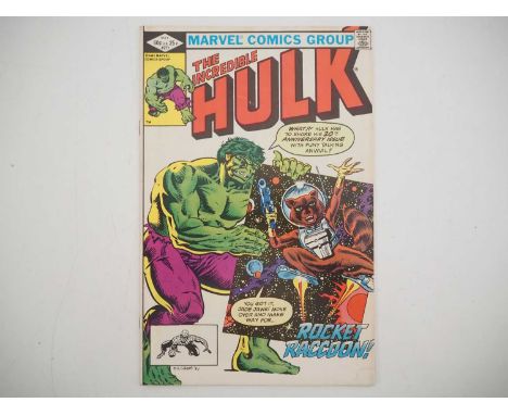 INCREDIBLE HULK #271 (1981 - MARVEL) - First comic book appearance of Rocket Raccoon (Guardians of the Galaxy) - Al Milgrom c