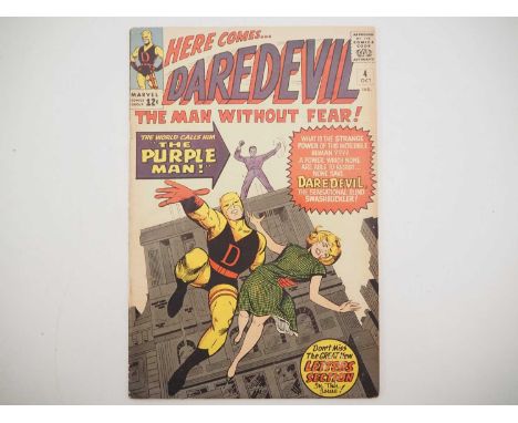 DAREDEVIL #4 (1964 - MARVEL) - The origin and first appearance of the mind-manipulating Purple Man (aka Kilgrave)with cover b