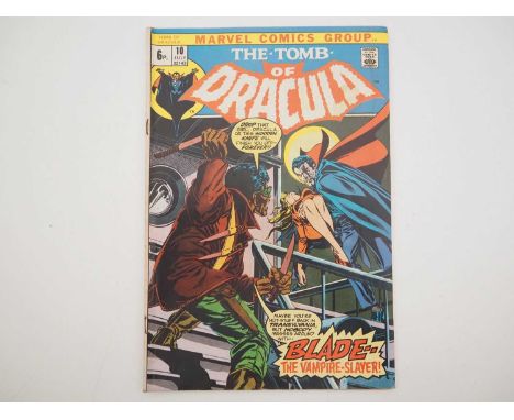 TOMB OF DRACULA #10 - (1973 - MARVEL - UK Price Variant) - First appearance of Blade the Vampire Slayer and currently tied at