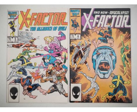 X-FACTOR #5 & 6 (2 in Lot) - (1986 - MARVEL) - First cameo and full appearance (and cover) of Apocalypse + the first team app