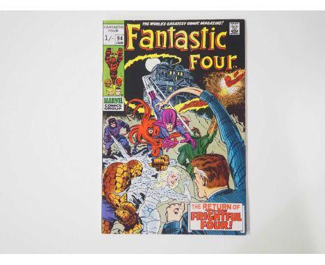 FANTASTIC FOUR #94 (1970 - MARVEL) - The first appearances of Agatha Harkness (star of the recent Disney+ series "Agatha All 