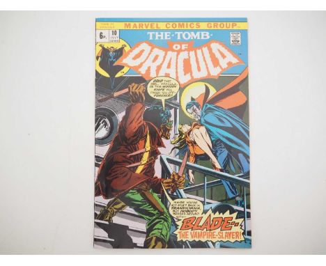 TOMB OF DRACULA #10 - (1973 - MARVEL - UK Price Variant) - First appearance of Blade the Vampire Slayer and currently tied at