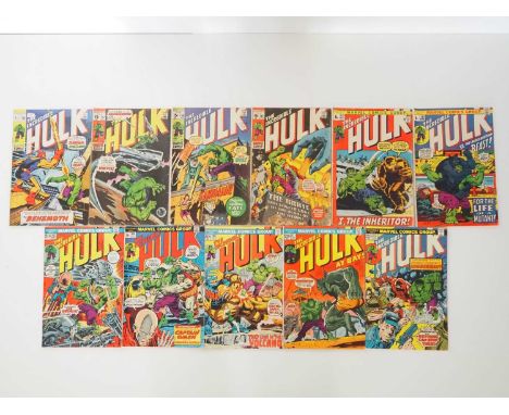 INCREDIBLE HULK #136, 137, 138, 140, 149, 161, 163, 164, 170, 171, 172 (11 in Lot) - (1971/1974 - MARVEL - US & UK Price Vari
