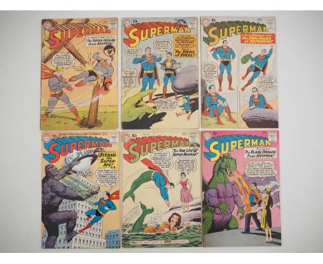 SUPERMAN #134, 135, 137, 138, 139, 142 (6 in Lot) - (1960 - DC) - All 10 cent issues with cover art by Curt Swan