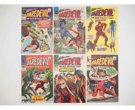 DAREDEVIL #25, 26, 27, 28, 29, 30 (6 in Lot) - (1967 - MARVEL - US & UK Price Variant) - Includes the first appearance of Lea