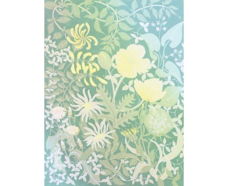 Margaret Green (1925-2003) limited edition print. 'Summer Hedgerow', signed and dated 1992, No. 8/50, 45cm x 34.5cm, framed a