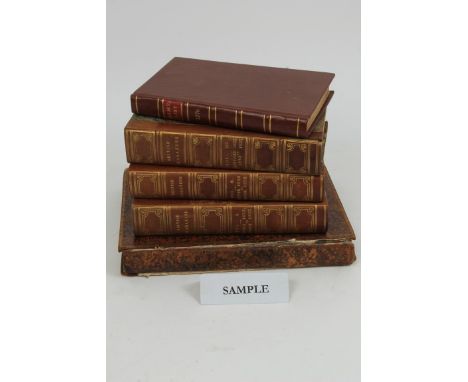 Collection leather bound volumes including Army list 1776, British Magazine 1833, etc