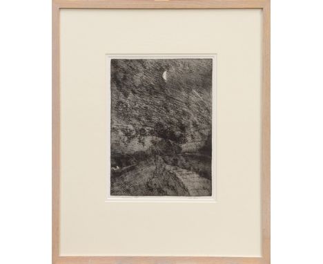 *Peter Godfrey Coker R.A. (1926 - 2004), artist proof etching - Malham, 1st State, signed, in glazed frame, 38cm x 28cm