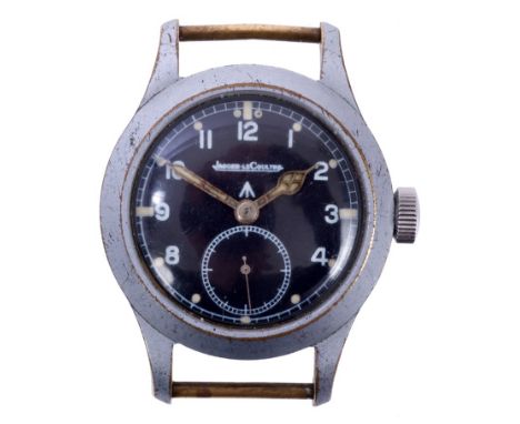 Rare 1940s Second World War Jaeger-Le Coultre WWW military wristwatch, with manual wind Cal. 479 movement signed and numbered