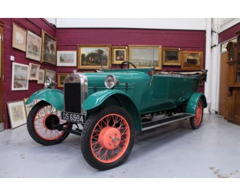 Rare 1923 GWK H Type open tourer with variable friction drive.  Registration no. DS 6594.  Chassis 1077.  GWK was a British c