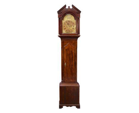 Late 18th / early 19th century longcase clock with eight day movement later altered to three train striking on eight bells an