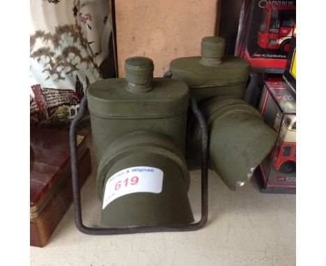 2 ARMY(?) ISSUE LAMPS. D4
