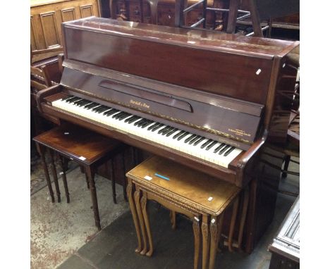 A MARSHALL & ROSE UPRIGHT PIANO.