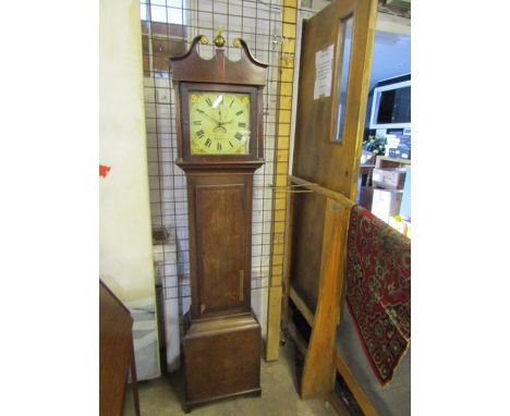 Mahogany early 19th century 36hr longcase clock made by F. Gugeri, Blandford