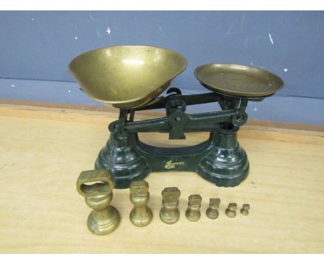 Librasco kitchen scales with brass weights&nbsp;