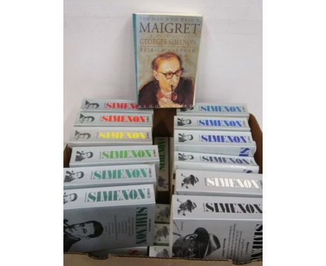 Simenon x 27 volumes in French and 'The man who wasn't Maigret- a portrait of George Simenon' by Patrick Marnham