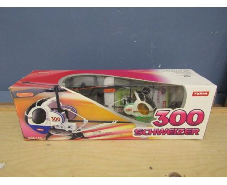 Boxed Syma 300 Schweizer radio controlled helicopter&nbsp;