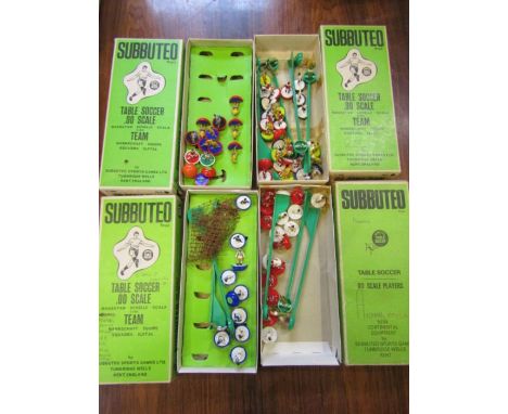 Vintage Subbuteo table soccer teams