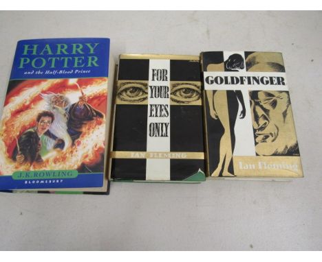 Ian Fleming James Bond 'first' edition books and a Harry Potter 'first' edition book