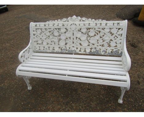 Ornate alloy garden bench&nbsp;