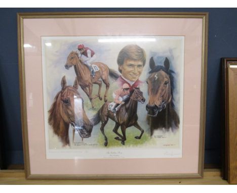 After P Deighan limited edition print 'The Golden Boy' 384/500&nbsp; 72x66cm