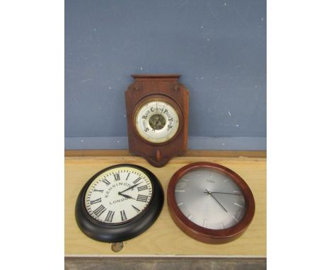 Wall barometer and 2 wall clocks&nbsp;