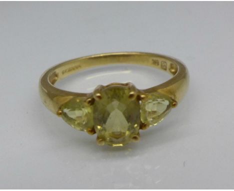 A 9ct gold ring, 1.8g, K