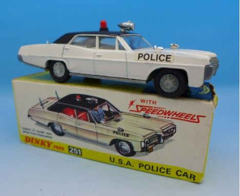 A Dinky Toys 251 U.S.A. Police Car, boxed