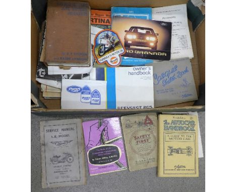 Automobile magazines, programmes, pamphlets, etc.