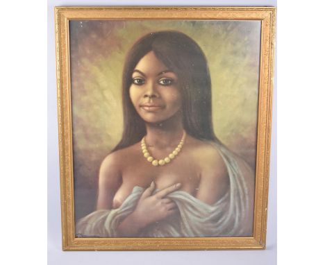 A Framed Vintage Print After Nasudbo?, 47x57cm 