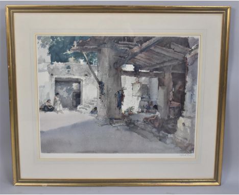 A Large Framed Russell Flint Print with Artist Proof Stamp and Signed by the Artist by Pencil to Border, 67x50cm 