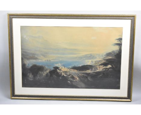 A Large Framed Print, The Plains of Heaven by John Martin 