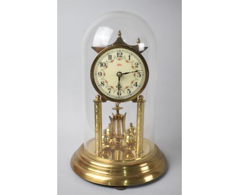 Koma Pillar Clock, Requires New Suspension, with Glass Dome, 30cms High 
