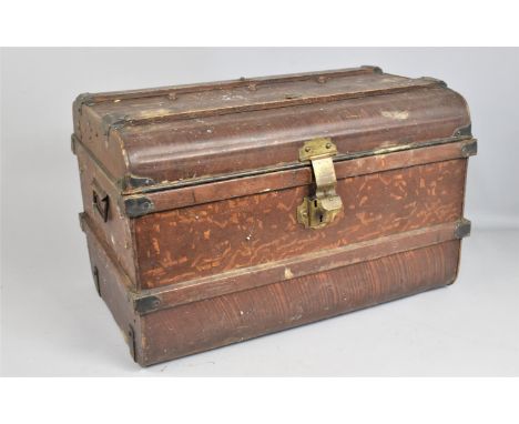 A Vintage Scumble Glazed Trunk, 60cms Wide 