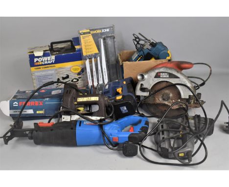 A Collection of Various Electrical Tools to include Powercraft Combi-Tool, Saws Etc 
