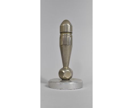 A Novelty 'Trench Art' Table Lighter in the Form of a Bomb, 15cms High (We are unable to Post This Lot) 