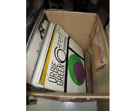 A selection of vintage vinyl albums and records jazz etc