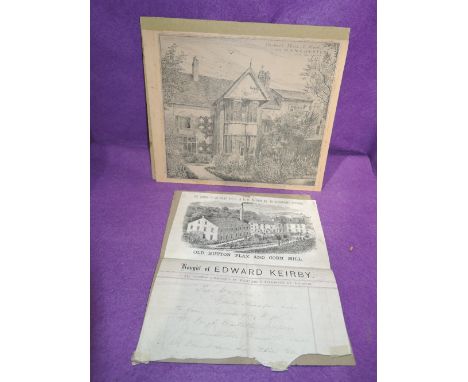 A vintage goods letter head relating to Old Hutton Flax Corn Mill and L &amp; N.W Railway Oxenholme station