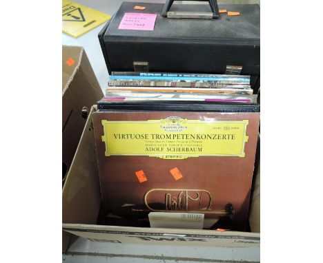 A selection of vintage vinyl record albums pop and rock etc
