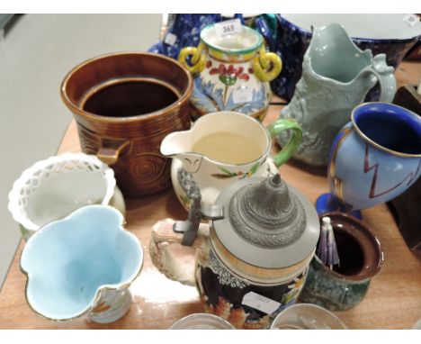 A selection of vintage ceramics and decorations