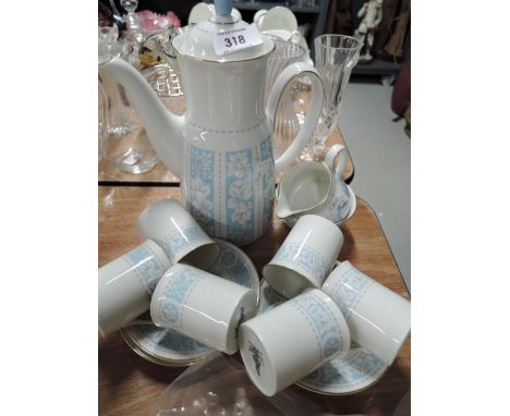 A vintage part coffee service by Royal Doulton